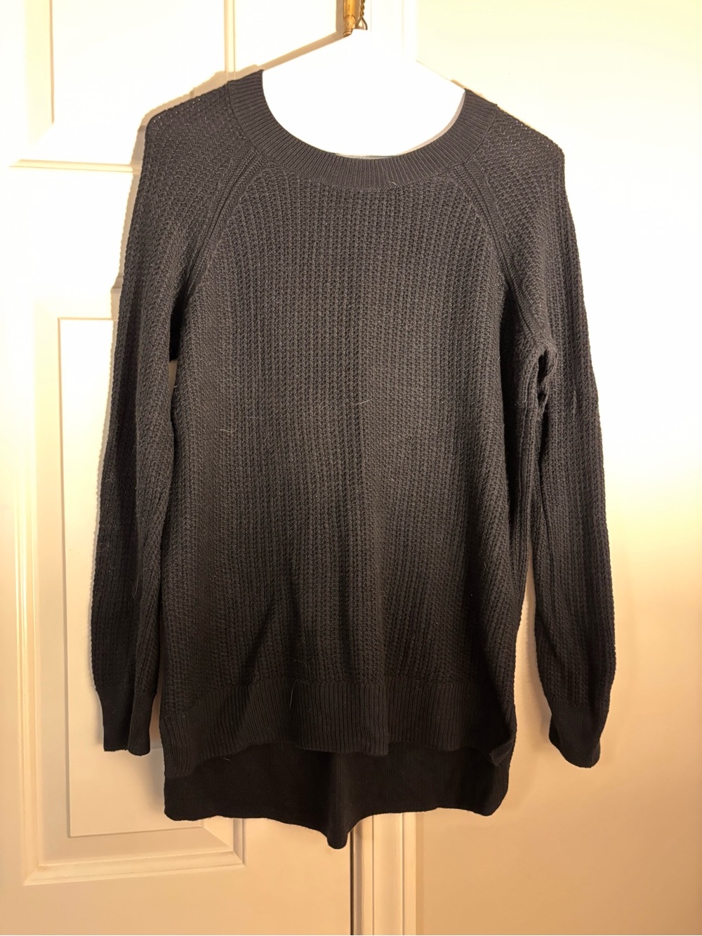 Old Navy Charcoal Scoopneck Textured Knit Sweater